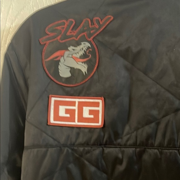 J!NX Men's Black Bomber Jacket with Skull Design - Picture 8 of 15